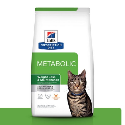 Hill s Prescription Diet Metabolic Weight Management Chicken Flavor Dry Cat Food 8 kg bag Dry www.pawsco