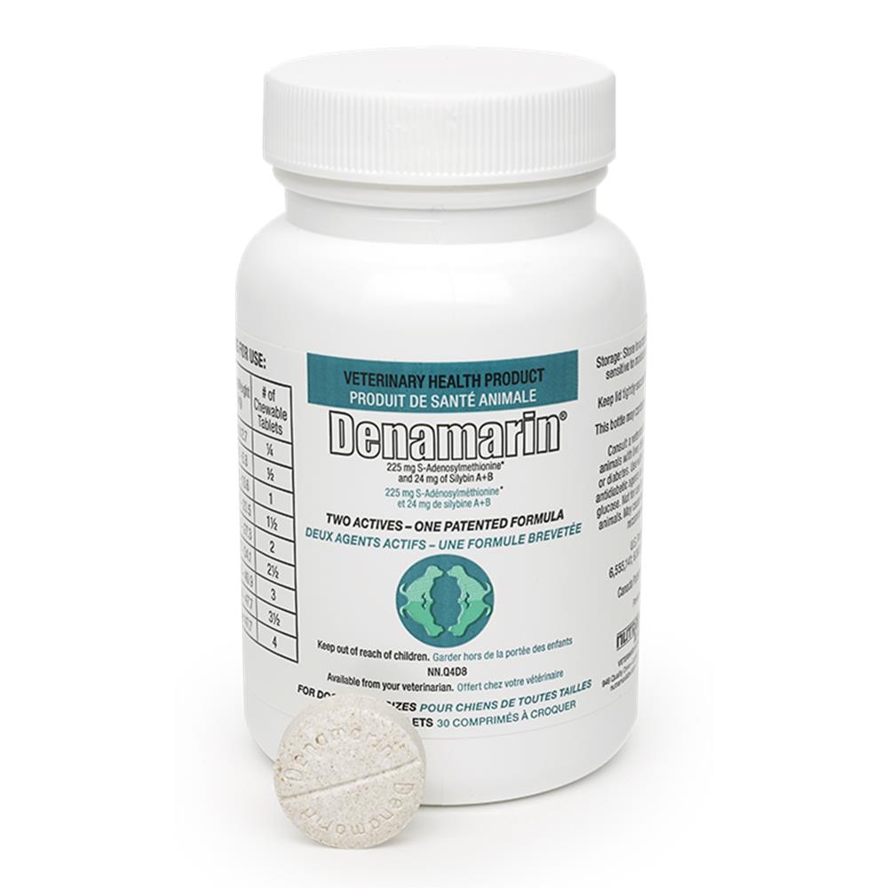 Denamarin 225 mg Chewable Tablets - 30 Tabs - www.pawsco.ca